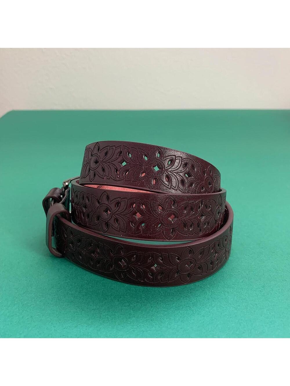 American Western Cowboy vintage style brown belt. 40 inches length - Picture 5 of 8